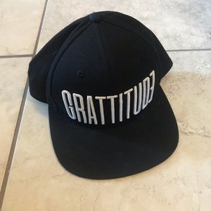 Black Snap Back Stitched “Gratitude”